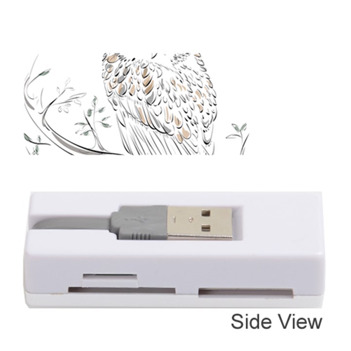 Owl Bird Wildlife Bird Of Prey Memory Card Reader (Stick)