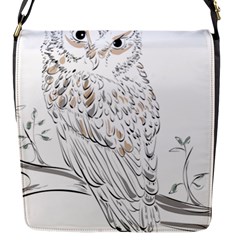 Owl Bird Wildlife Bird Of Prey Flap Closure Messenger Bag (s) by Modalart