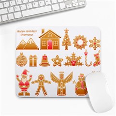 Gingerbread Food Snack Seasonal Large Mousepad by Modalart