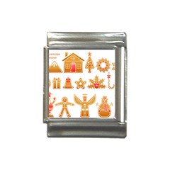 Gingerbread Food Snack Seasonal Italian Charm (13mm) by Modalart