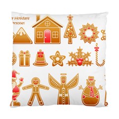 Gingerbread Food Snack Seasonal Standard Cushion Case (one Side) by Modalart