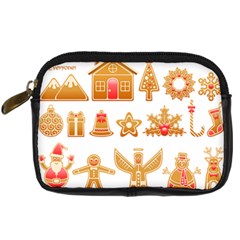 Gingerbread Food Snack Seasonal Digital Camera Leather Case by Modalart