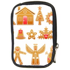 Gingerbread Food Snack Seasonal Compact Camera Leather Case by Modalart