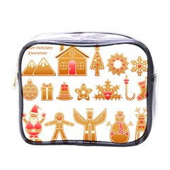 Gingerbread Food Snack Seasonal Mini Toiletries Bag (one Side) by Modalart