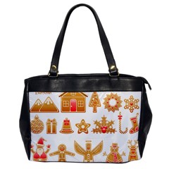 Gingerbread Food Snack Seasonal Oversize Office Handbag by Modalart