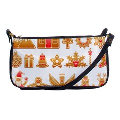 Gingerbread Food Snack Seasonal Shoulder Clutch Bag by Modalart