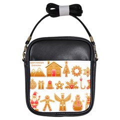 Gingerbread Food Snack Seasonal Girls Sling Bag by Modalart