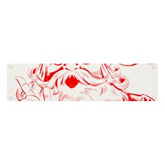 Santa Claus Red Christmas Banner And Sign 4  X 1  by Modalart