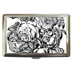 Roses Bouquet Flowers Sketch Cigarette Money Case by Modalart