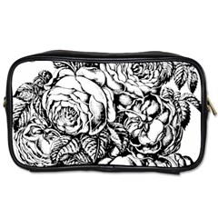 Roses Bouquet Flowers Sketch Toiletries Bag (two Sides) by Modalart