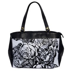 Roses Bouquet Flowers Sketch Oversize Office Handbag by Modalart