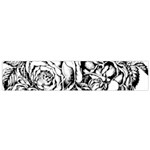 Roses Bouquet Flowers Sketch Small Premium Plush Fleece Scarf Front