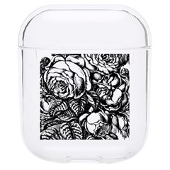 Roses Bouquet Flowers Sketch Hard Pc Airpods 1/2 Case