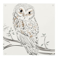 Owl Bird Wildlife Bird Of Prey Banner And Sign 4  X 4  by Modalart