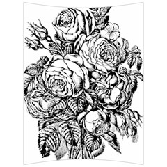 Roses Bouquet Flowers Sketch Back Support Cushion by Modalart