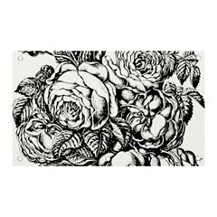 Roses Bouquet Flowers Sketch Banner And Sign 5  X 3  by Modalart