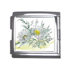 Thistle Alpine Flower Flower Plant Mega Link Italian Charm (18mm) by Modalart