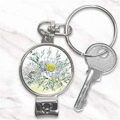 Thistle Alpine Flower Flower Plant Nail Clippers Key Chain by Modalart