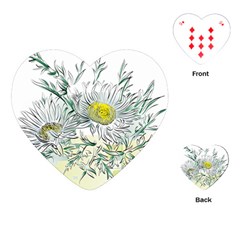 Thistle Alpine Flower Flower Plant Playing Cards Single Design (heart) by Modalart