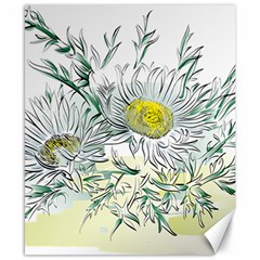 Thistle Alpine Flower Flower Plant Canvas 8  X 10  by Modalart