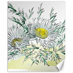 Thistle Alpine Flower Flower Plant Canvas 16  X 20  by Modalart