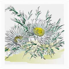 Thistle Alpine Flower Flower Plant Medium Glasses Cloth (2 Sides) by Modalart