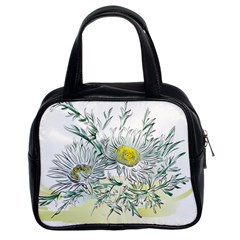 Thistle Alpine Flower Flower Plant Classic Handbag (two Sides) by Modalart