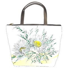 Thistle Alpine Flower Flower Plant Bucket Bag by Modalart