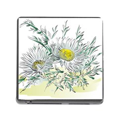 Thistle Alpine Flower Flower Plant Memory Card Reader (square 5 Slot) by Modalart