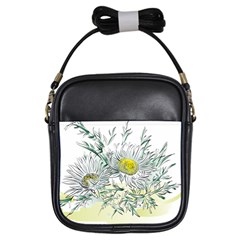 Thistle Alpine Flower Flower Plant Girls Sling Bag by Modalart