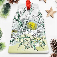 Thistle Alpine Flower Flower Plant Bell Ornament (two Sides) by Modalart