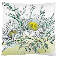 Thistle Alpine Flower Flower Plant Large Cushion Case (one Side) by Modalart