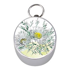 Thistle Alpine Flower Flower Plant Mini Silver Compasses by Modalart