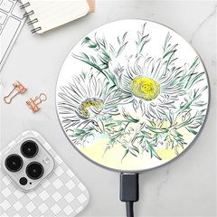 Thistle Alpine Flower Flower Plant Wireless Fast Charger(white) by Modalart