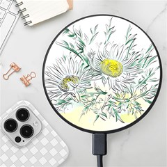 Thistle Alpine Flower Flower Plant Wireless Fast Charger(black) by Modalart