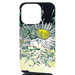 Thistle Alpine Flower Flower Plant Iphone 14 Pro Black Uv Print Case by Modalart