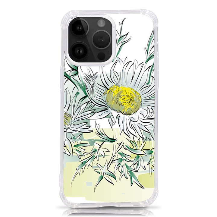 Thistle Alpine Flower Flower Plant iPhone 14 Pro Max TPU UV Print Case