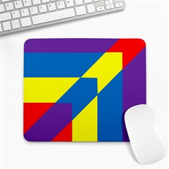 Colorful Red Yellow Blue Purple Large Mousepad by Grandong