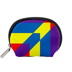 Colorful Red Yellow Blue Purple Accessory Pouch (small) by Grandong