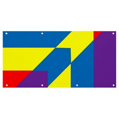 Colorful Red Yellow Blue Purple Banner And Sign 8  X 4  by Grandong