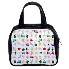 Snail Butterfly Pattern Seamless Classic Handbag (two Sides) by Bedest