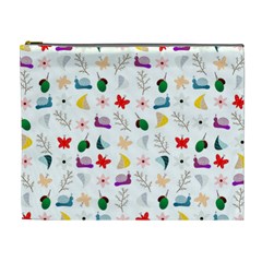 Snail Butterfly Pattern Seamless Cosmetic Bag (xl) by Bedest