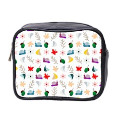 Snail Butterfly Pattern Seamless Mini Toiletries Bag (two Sides) by Bedest