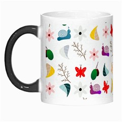 Snail Butterfly Pattern Seamless Morph Mug by Bedest