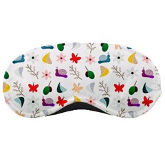 Snail Butterfly Pattern Seamless Sleep Mask by Bedest