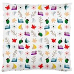 Snail Butterfly Pattern Seamless Large Cushion Case (One Side) Front