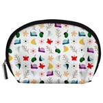 Snail Butterfly Pattern Seamless Accessory Pouch (Large) Front