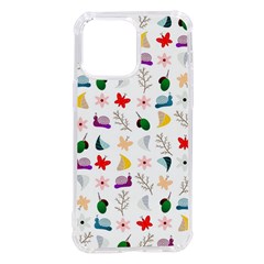 Snail Butterfly Pattern Seamless Iphone 14 Pro Max Tpu Uv Print Case by Bedest