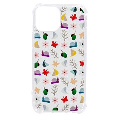 Snail Butterfly Pattern Seamless Iphone 13 Mini Tpu Uv Print Case by Bedest