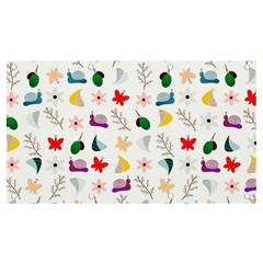 Snail Butterfly Pattern Seamless Banner And Sign 7  X 4  by Bedest